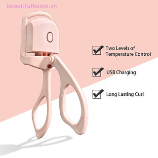 [Beautifulhome] Máy uốn mi điện Mô hình sạc USB có độ nghiêng nhanh Mắt di động Định hình mi và uốn cong Lasg Kẹp lông mi nhiệt [làm đẹp]