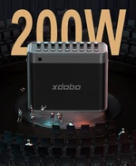 Xdobo Tuner 200W Công suất lớn Loa Bluetooth di động mạnh mẽ Cắm trại K SONG Hộp tiệc Bass nặng Không dây MIC Caixa De Som USB — ảnh 7