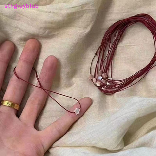 Sthb May Mắn Dây Đỏ Màu Hồng Pentagram Vòng Tay Nữ Tình Bạn Có Thể Điều Chỉnh Ngôi Sao Tay Dây Xích Trang Sức Thời Trang Quà Tặng Phụ Kiện VN