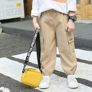 (8m-15Y) 5 Màu Unisex Quần Jogger Trẻ Em Nhiều Túi Quần Jogger Ấm Áp Thường Ngày Cho Bé Trai Và Bé Gái