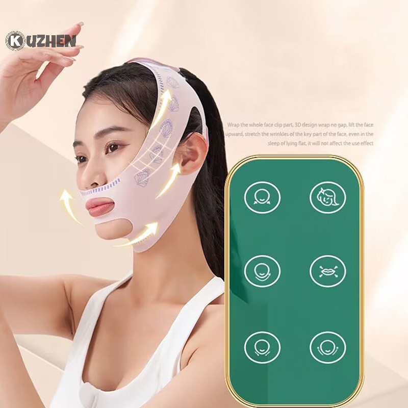 Kuzhen Mặt thoáng khí V Face Band Cheek Nâng lên Chống nhăn Mặt nạ mỏng Giảm cằm đôi V-Line Định hình HOT