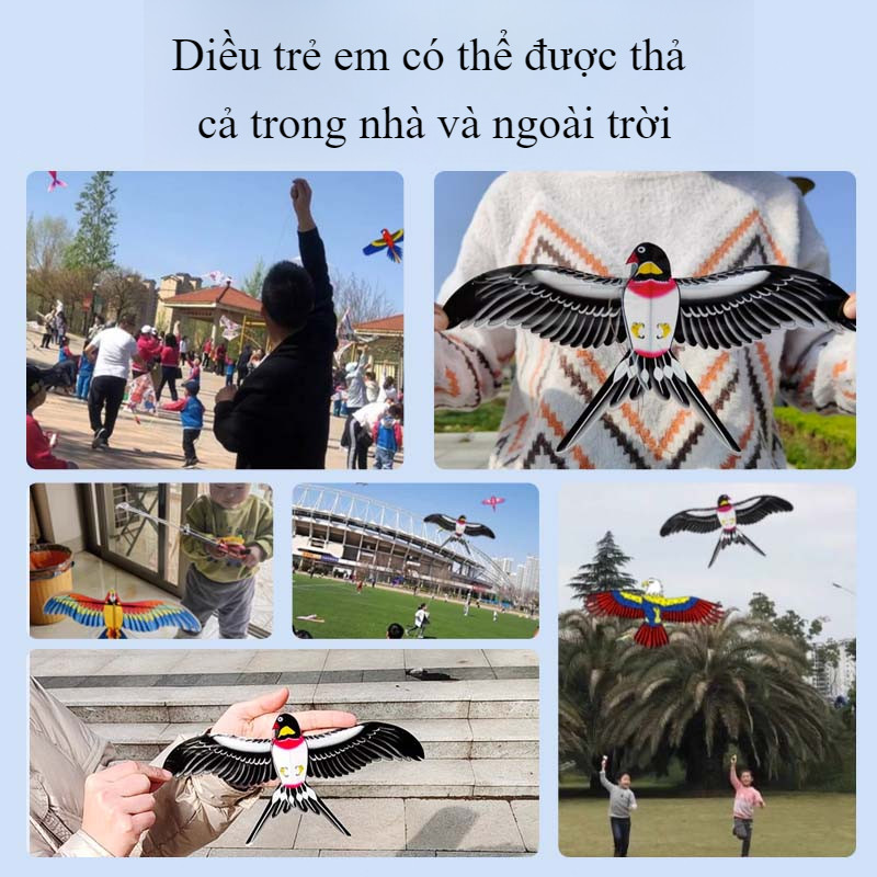 【SKISOPGO】Diều Mini Kích Thước 35-60cm Có Cần Câu Điều Khiển Cho Bé (diều giá rẻ, diều hoạt hình,diều mini,diều đại trà)