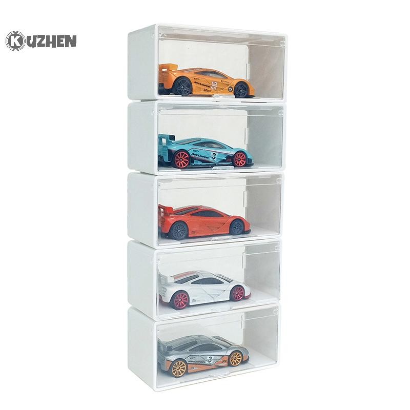 Kuzhen 1 Cái Trong Suốt Chống Bụi Xếp Chồng Hộp Bảo Quản Ô Tô Diecast Mô Hình Ô Tô Hộp Trưng Bày Trẻ Em Hợp Kim Xe Mô Hình Hộp Bảo Quản HOT