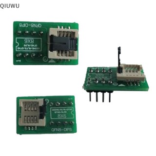 Qiuwu DFN8 WSON8 MLF8 MLP8 QFN8 sang DIP8 Bộ chuyển đổi 6 * 5mm 6 * 8 IC Chip Ổ cắm cho CH341A TL866ii Plus RT809H / F T48 T56 EZP2023 Lập trình viên.