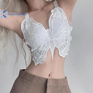 Kudosation Người Phụ Nữ Gợi Cảm Bướm Rỗng Ren Áo Lót Chống chói Lưng Tất Cả Trong Một Bralette Hoa Áo Braiere Đẹp