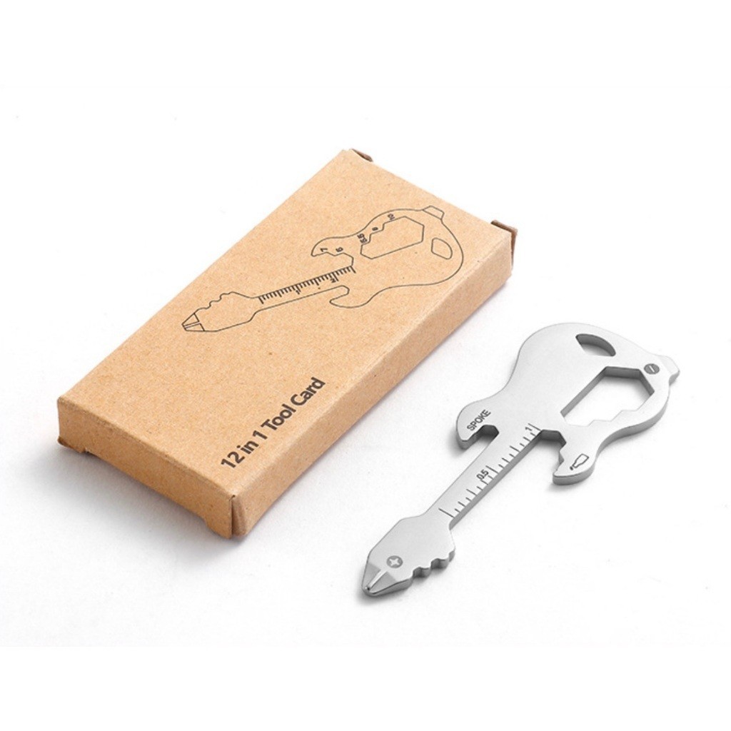 Dụng cụ đa chức năng móc khoá mini EDC_dã ngoại_ cắm trại