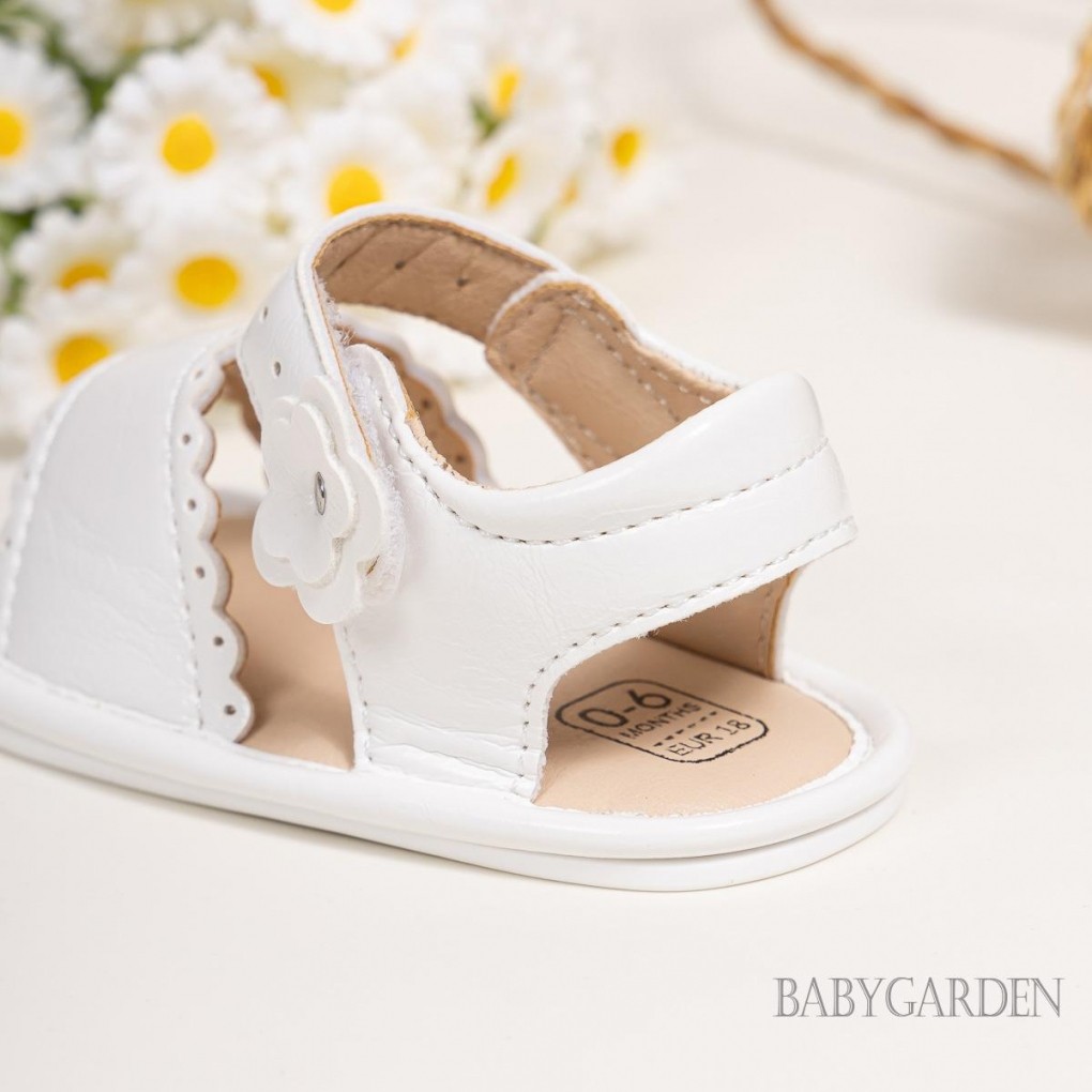 / / -Baby Girl Dép Da PU Linh Hoạt Chống Trơn Trượt Mùa Hè Giày Tập Đi Cho Bé Hàng Ngày