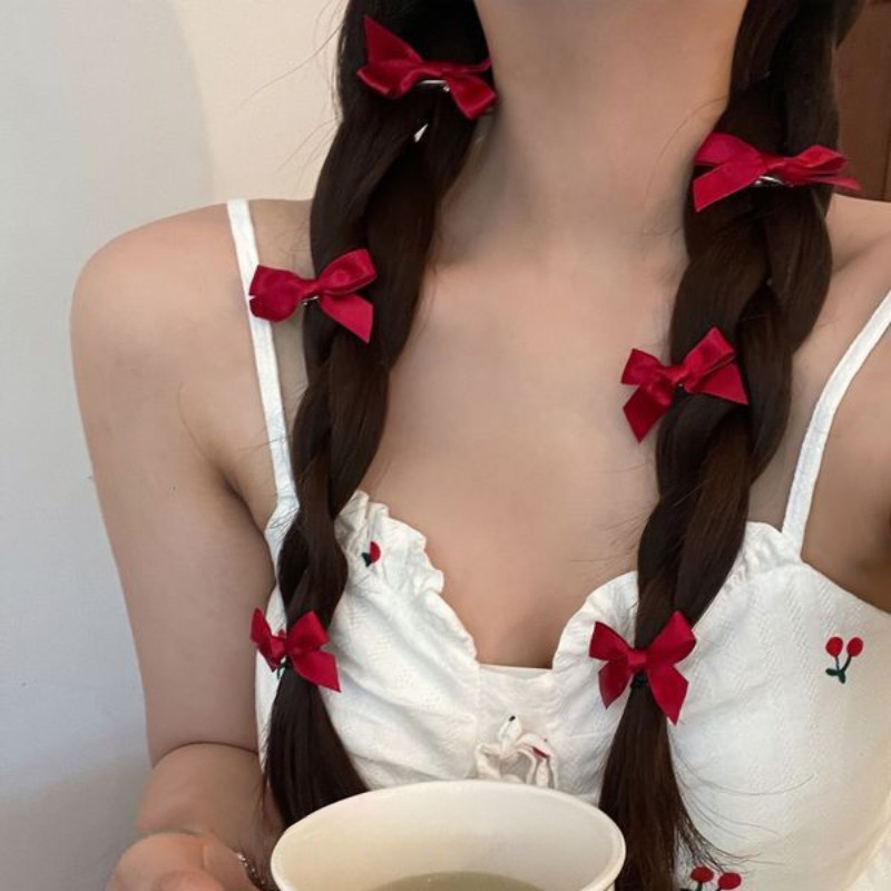 Kẹp Tóc Nơ Mini Mới Cho Nữ