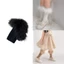 XGB Casual Trẻ Em Tất Đầu Gối Bé Gái 3-13Y Viền Lông Thoáng Khí Chân Ấm Áp