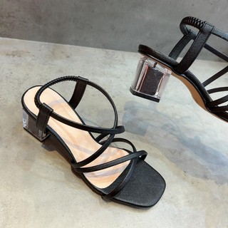 Giày Cao Gót Sandal Quai hậu khóa gài  - Giày Bánh Bèo mã SandalDayXX cao 5cm 7 Phân Nữ DéP Shoes Quai Mảnh