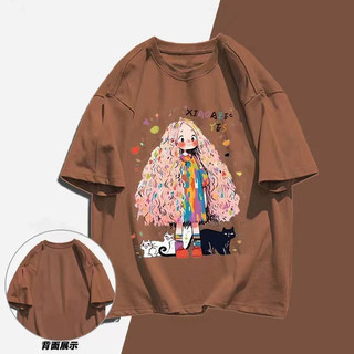 HIIXIIVI Áo Thun Unisex Nữ Tay Ngắn Plus Size M-5XL, Cổ Tròn, Dáng Rộng