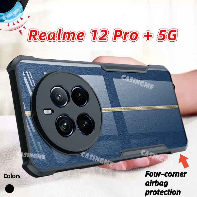 Realme 13 Pro + 5G 2024 Túi Khí Trong Suốt Vỏ Điện Thoại Cho Realme12 12x Pro + 12Pro + Realme12Pro + + 5G Silicon Trong Suốt Ốp lưng Acrylic Chống Sốc Ốp Lưng TPU Mềm
