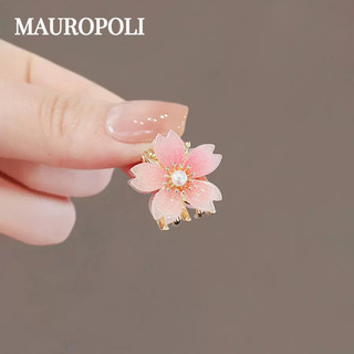 Mauropoli Kẹp Tóc Hoa Anh Đào Mini Phong Cách Nhật Bản, Kẹp Bên, Phụ Kiện Tóc Công Chúa