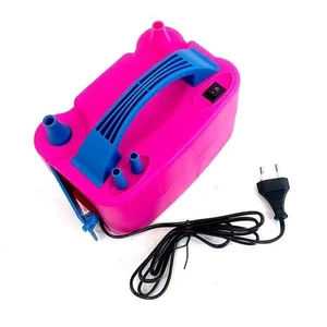 Bơm Bóng Bay Điện 600W 220V–240V 2 Vòi Kép – Tiến Bóng Bay Màu Hồng | Máy Thổi Bóng Sinh Nhật, Trang Trí Sự Kiện