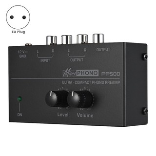 Bộ tiền khuếch đại Preamp Phono Preamp siêu nhỏ PP500 có điều khiển âm lượng phích cắm EU