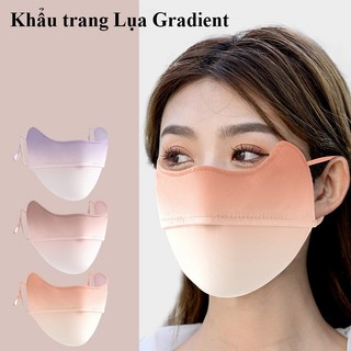 Khẩu trang chống nắng, chống tia UV UPF 50+ MYT Khẩu trang chống nắng bằng lụa lạnh thoáng khí nhanh khô màu gradient
