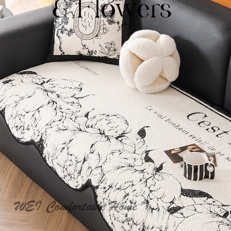 Chenille Retro Sofa Đệm Phòng Khách Sofa Đệm Sofa Bao Khăn Chống Trơn Trượt Đệm