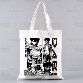 2024 Anime Thời Trang My Hero Giới Học Thuật Túi Đeo Vai Vải Tote Eco Todoroki Bakugou Deku Túi Mua Sắm Vải Tote Túi Đựng Tay Thường Ngày Sử Dụng Hàng Ngày