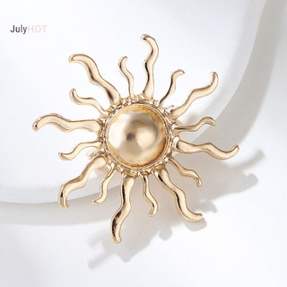 Julyhot Thời Trang Cá Tính Hoa Mặt Trời Thổ Cẩm Pin Cho Nữ Quần Áo Trang Sức Dự Tiệc Phụ Kiện Massivedeals