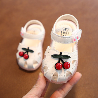 Sandal Bé Gái Chống Trơn Chống Vấp Hình Quả Cherry Đáng Yêu Từ 0 - 5 Tuổi