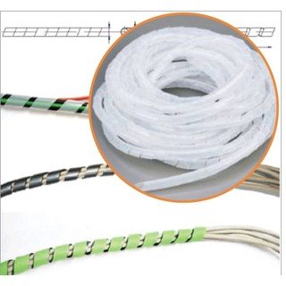 (HCM) Dây xoắn ruột gà nhựa quấn dây điện phi 6 - 8 - 10 chất lượng cao, Hãng TPE