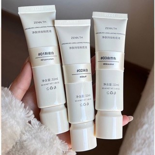 Kem nền dạng lỏng ZENN.TH dành cho kem dưỡng da khô và dầu kết hợp Bột làm sạch da dầu Không dễ dàng loại bỏ Trang điểm chỉnh sửa Nuôi dưỡng da