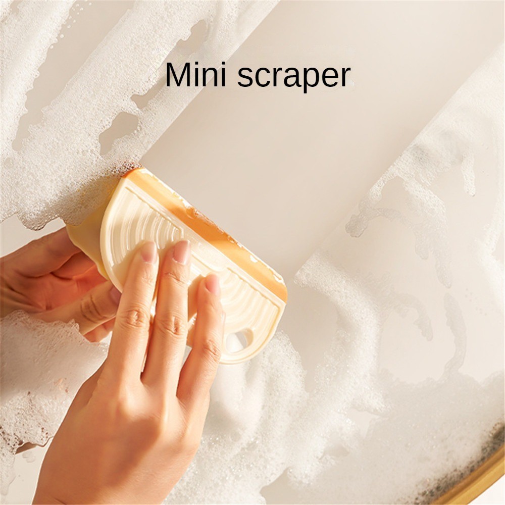 Ảnh Aubess Multi-Surface Mini Wiper - Lưỡi cao su chống trầy xước, gạt nước mềm bền cho kính/cửa sổ/gương/ô tô/gạch men - Tạo bọt nhanh và loại bỏ vết bẩn 1