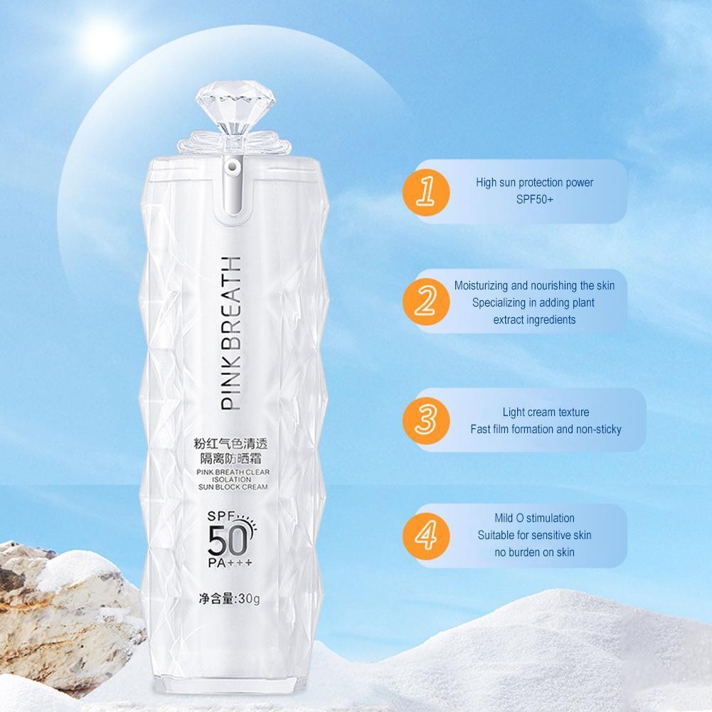 Kem chống nắng body cách ly trong suốt Spf50 Kem chống nắng body thời gian cao 30g Kem che khuyết điểm che khuyết điểm toàn thân C4g1