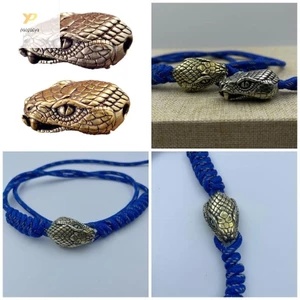 Ppy Độc Đáo Đầu Rắn Hạt Kim Loại Mặt Dây Chuyền Cho Paracord Và DIY Người Hâm Mộ Trang Sức Làm Hạt Paracord