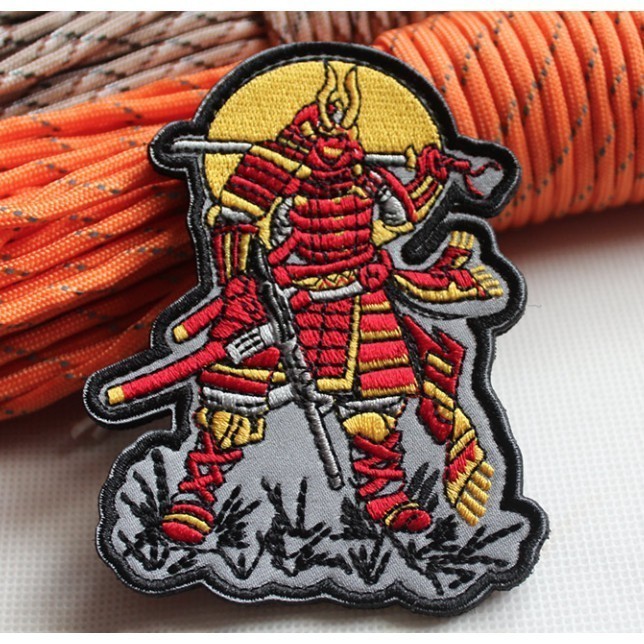 Patch vải velcro Samurai dán ba lô, nón , quần áo , túi xách _tactical