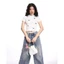 Áo Baby Tee Nữ Cổ Lọ Kiểu Đính Nơ Xinh Xắn A51027