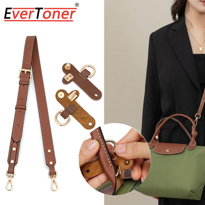 LONGCHAMP Evertoner Dây Đeo Túi Xách Bằng Da PU Không Đục Lỗ