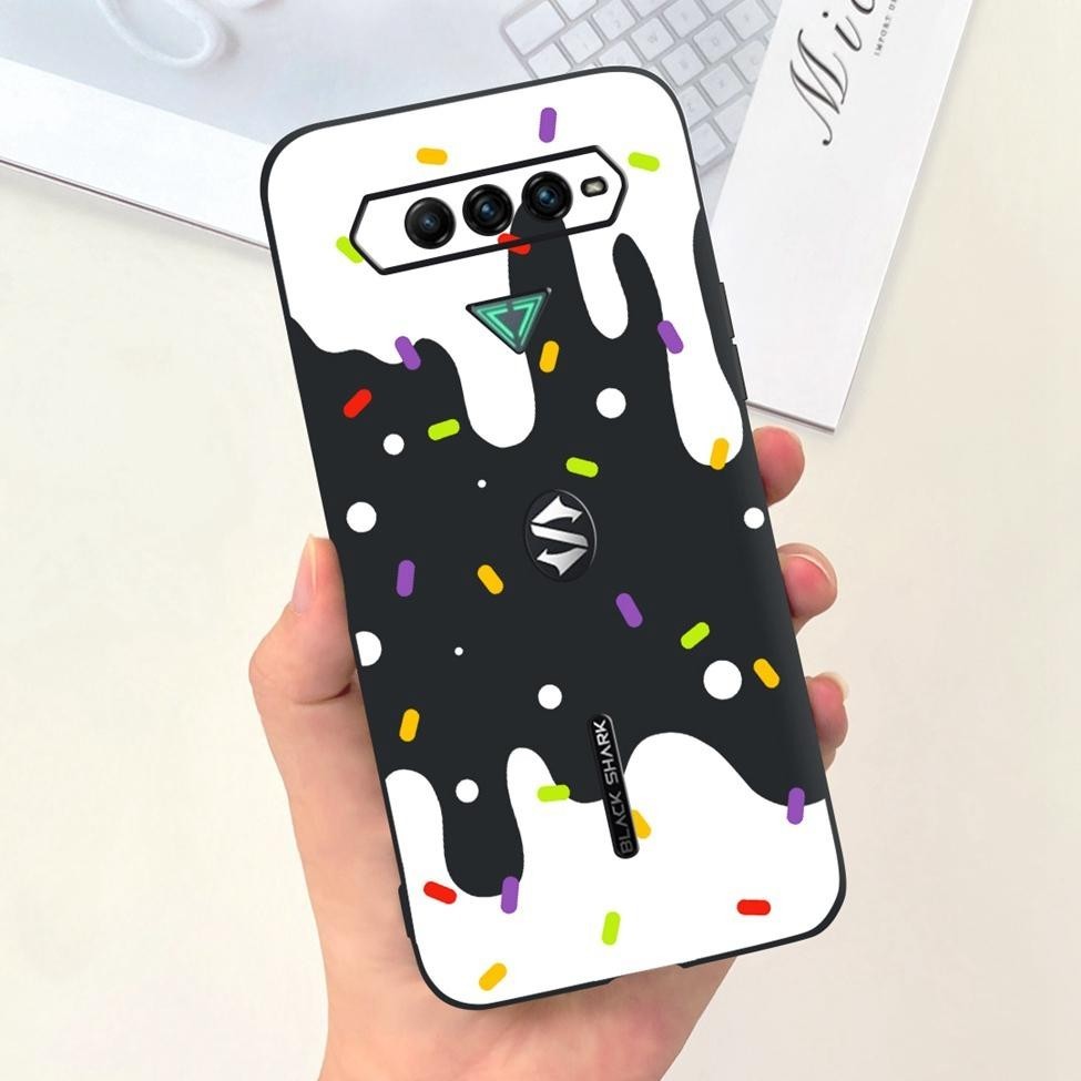 Ốp lưng Xiaomi Black Shark 5 RS Thẩm Mỹ Thời Trang Hoa Dễ Thương Ngộ nghĩnh Sơn Mờ Silicon Mềm Ốp Lưng Cá Mập Đen 5RS Vỏ Điện Thoại