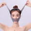 FAVORITEGOODS Mặt Điêu Khắc Giấc Ngủ, Dây Đeo Giảm Béo Co Giãn Nâng Thắt Lưng, Di Động Thoáng Khí Chăm Sóc Da Có Thể Điều Chỉnh V Line Định Hình Người Phụ Nữ
