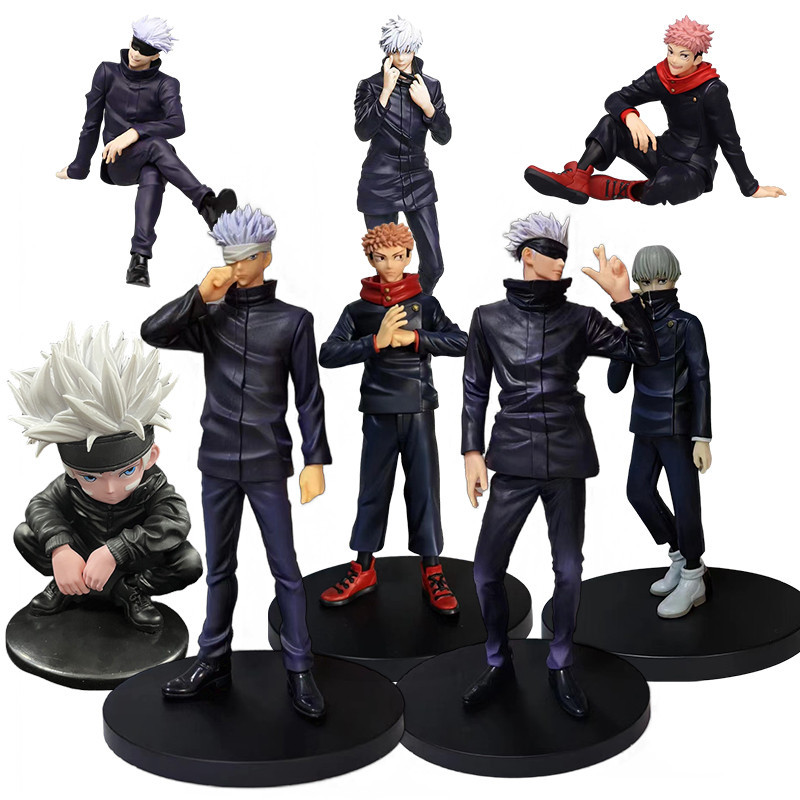 Cojín De Figura De Anime Jujutsu Kaisen: Gojo, Itadori, Megumi O Inumaki, Peluche De 23 Cm Para Decorar Y Abrazar
