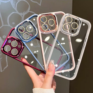 Ốp điện thoại trong suốt chất lượng cao cho iPhone15 Pro Max 14 13 12 11 Pro Max 14 15 Plus Vỏ máy ảnh chống sốc có bảo vệ ống kính Ốp lưng cứng acrylic