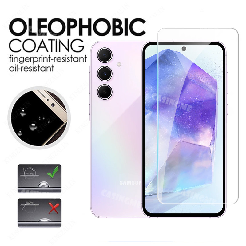 Samsung A35 A16 5G 2024 Phim Bảo Vệ Màn Hình 2 Trong 1 Full Cover Kính Cường Lực Cho Samsung Galaxy A35 A55 A 55 35 A15 A25 55A A 35 55 4G 35A 5G 2024 SamsungA55 Ống Kính Mặt Trước