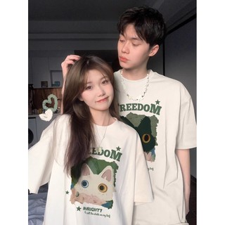 HIIXIIVI Thương Hiệu Mới 100% Cotton Unisex Áo Thun Nữ Tay Ngắn Nam Nữ Baggy Cổ Tròn Rời In Độc Đáo Cặp Đôi Tee