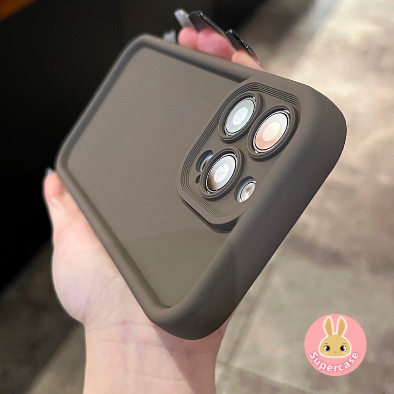 Ốp Màu Trơn Cho Redmi Note 14C A5 14 Pro + 14S 14R Turbo 4 K80 K70 Pro Xiaomi Poco X7 Pro 4G 5G Đơn Giản Full Cover Thời Trang Chống Rơi Vỏ Điện Thoại + Full Cover Lens Camera Pro