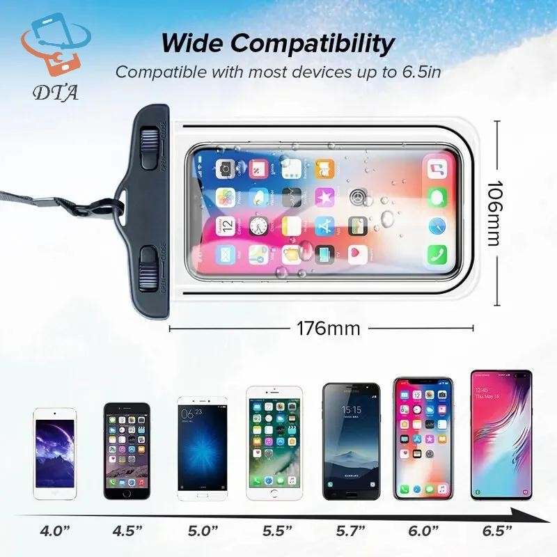 [DTA] Ốp Điện Thoại Chống Nước Đa Năng Túi Chống Nước Cho 15 14 13 12 11 Pro Max X 13 S23 Ultra Swim Cover VN