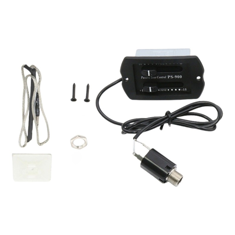 Mon Guitar Equalizer Tuner Guitar Pickup Acoustic Guitar 2 Ban Nhạc EQ Preamp Khuếch Đại Equalizer Guitar Pickup Piezo Syste