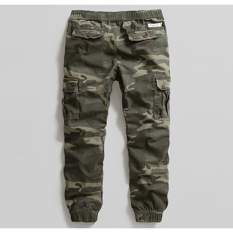 Quần Jogger túi hộp vải dày VANCENI_Men Military Tactical Joggers