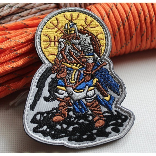Patch vải velcro Samurai dán ba lô, nón , quần áo , túi xách _tactical