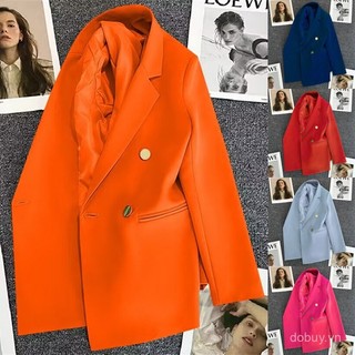 Giao hàng nhanh   Áo khoác mùa xuân cho phụ nữ, màu xanh kẹo, phong cách đường phố, blazer nhỏ cho phụ nữ, phiên bản Hàn Quốc mới 2026 người nổi tiếng internet, thanh lịch, nhỏ nhắn, thoải mái 111