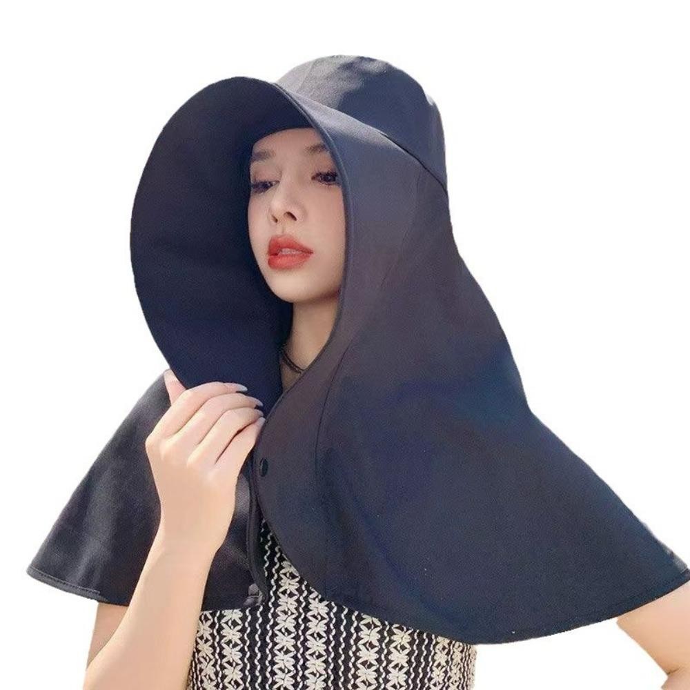 Mũ chống nắng mùa hè vành rộng che cổ chống uv