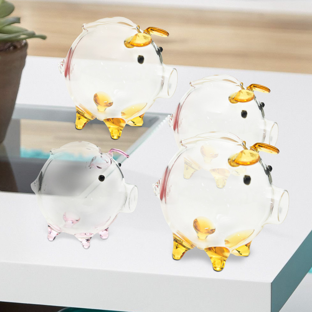 Dễ Thương Lợn Tiết Kiệm Bình Mini Trong Suốt Thủy Tinh Heo Đất Mới Lạ Ngân Hàng Cho Trẻ Em Sinh Nhật Và Trang Trí Phòng Ngủ Phòng Khách Phòng Ăn sonlekvn