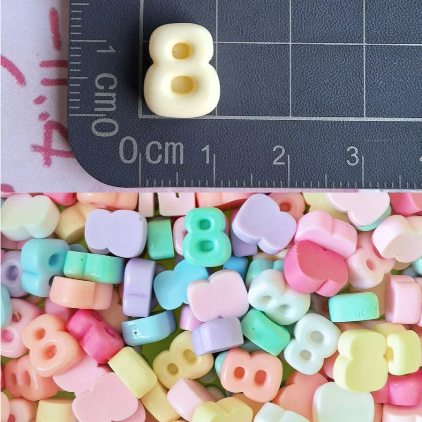 Charm Số 8 Đục