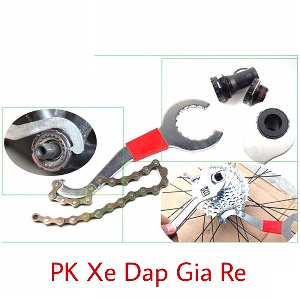 Cảo trục rỗng và vam giữ líp thả xe đạp, Dụng cụ giữ líp và tháo cốt ...