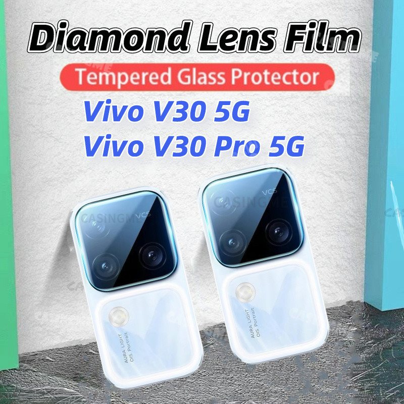 Vivo V30 5G V30Pro 2024 3D Bảo vệ ống kính máy ảnh cho VivoV30 5G Vivo V 30 30V V30 Pro V30Pro 5G 2024 5G 4G Kính cường lực trong suốt Bảo vệ Camera sau