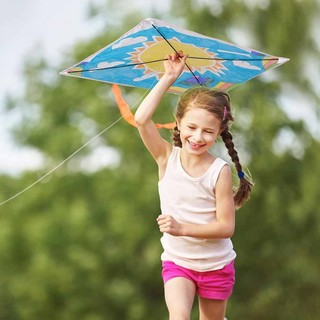 3 Pack Diamond Print Kites Summer Beach Outdoor Flying Kids Adult Games Activity 40*50cm